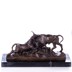 Küzdő bikák - bronz szobor képe